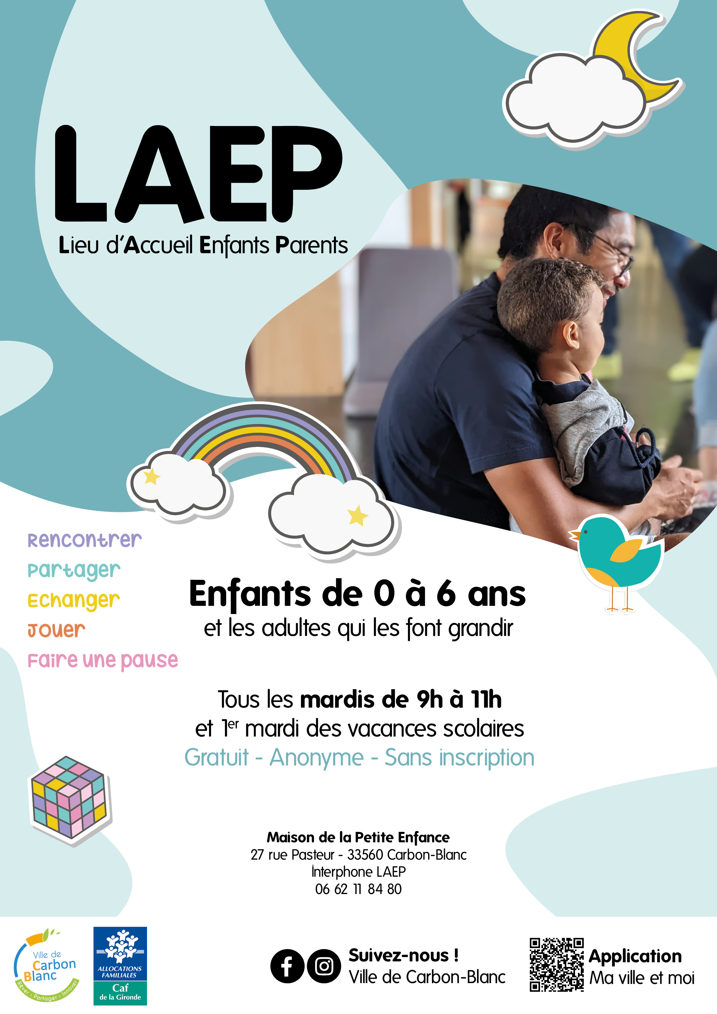 Fermeture du Lieu d'Accueil Enfants/Parents pendant les vacances - La  Pépinière